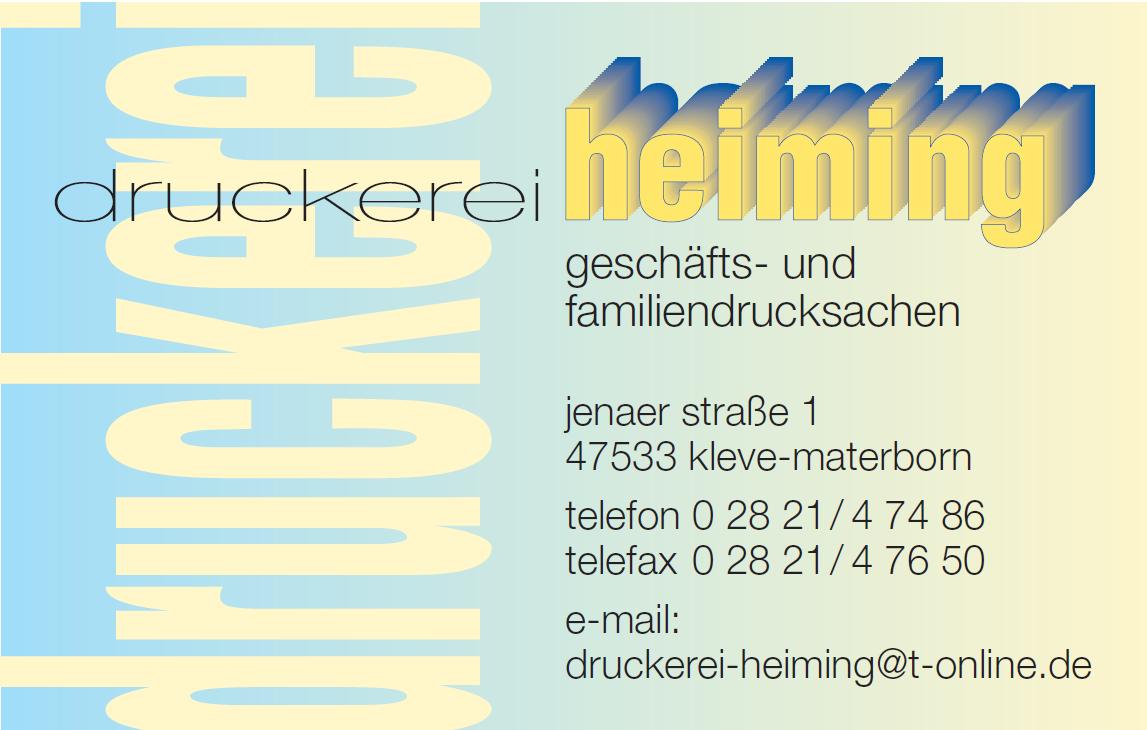 druckerei heiming